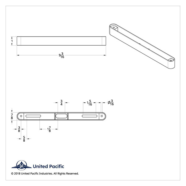 9" LED Light Bar Housing (Bulk)