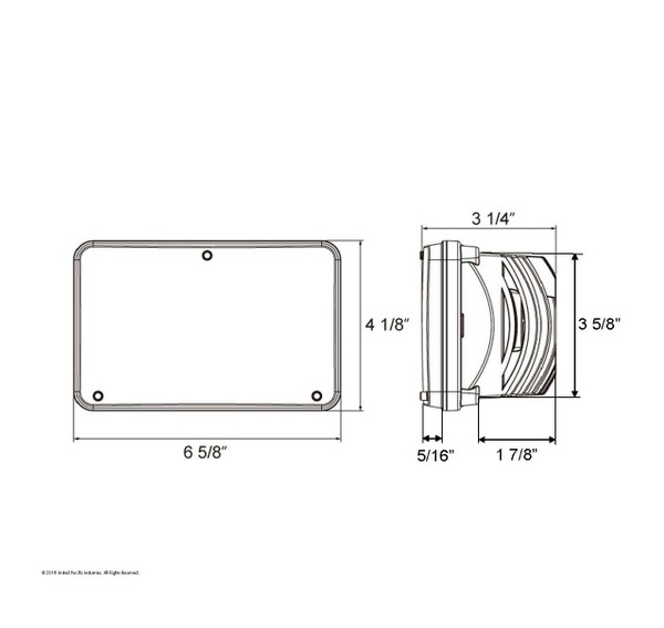 ULTRALIT - 8 High Power LED 4" X 6" Headlight - High Beam