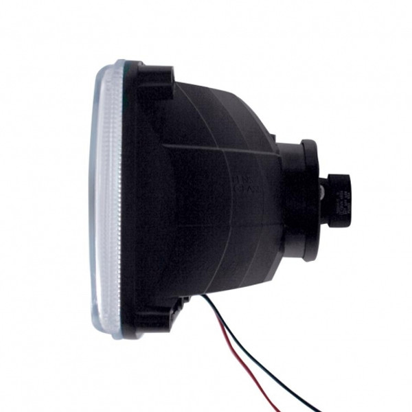 ULTRALIT - 4" X 6" Crystal Headlight With 9 Amber LED Position Light - Low Beam