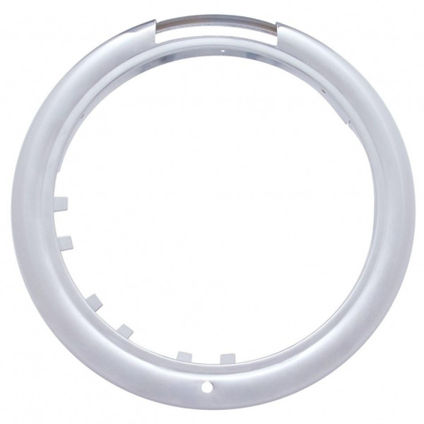 Chrome Classic Headlight H4 With 34 White LED & Signal - Clear Lens