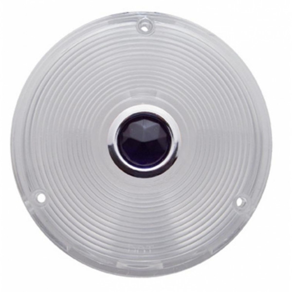 Deep Dish Light Lens With Blue Dot - Clear Lens Deep Dish Light Lens With Blue Dot - Clear Lens