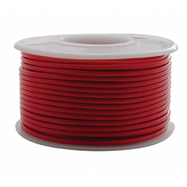 100' Long Primary Wire Roll - Red