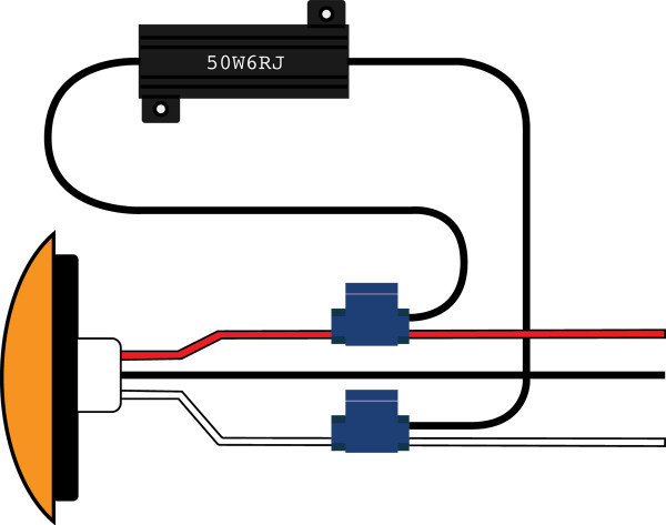 Load Resistor Kit Solves LED Issue - 50 Watt/6 Ohm - Competition Series