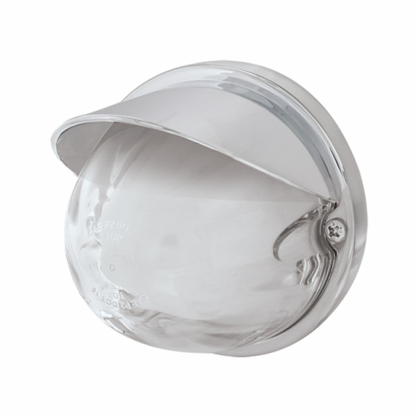 9 LED Dual Function GloLight Watermelon Flush Mount Kit With Visor - Amber LED/Clear Lens