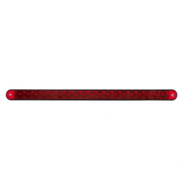 19 LED 12" Reflector Light Bar With Black Housing - Red LED/Red Lens