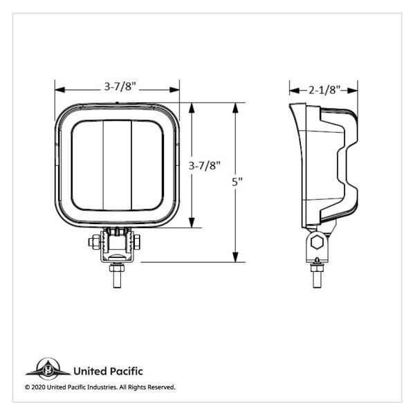 9 LED Square Wide Angle Driving/Work Flood Light (Bulk)