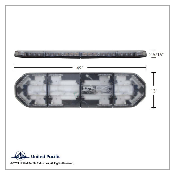 12 LED 49" High Power LED Warning Light Bar