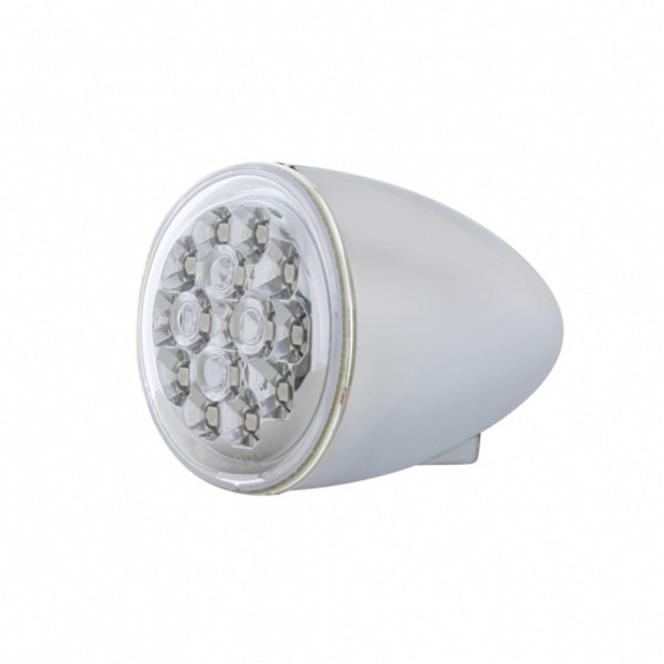 15 LED 2-3/8" Dual Function Harley Signal Light - Red LED/Clear Lens