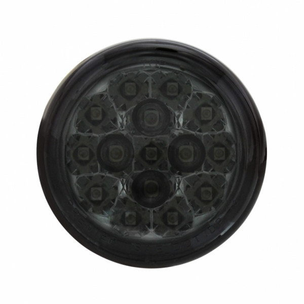 15 LED 2-3/8" Dual Function Harley Signal Light - Red LED/Smoke Lens