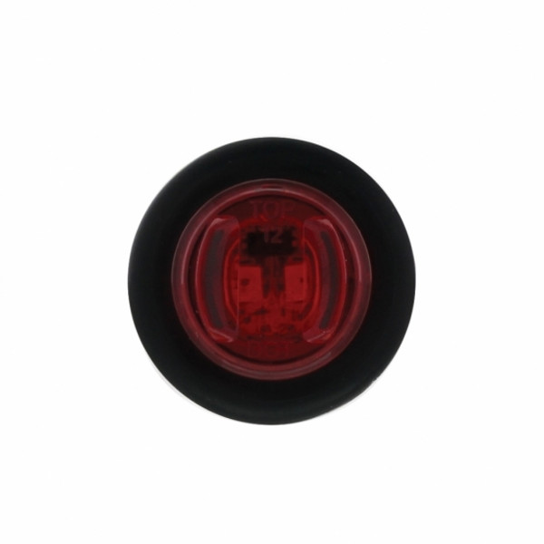 2 LED Mini Light (Clearance/Marker) With Rubber Grommet - Red LED/Red Lens (Bulk)