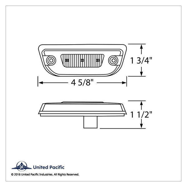11 LED Peterbilt 579 & Kenworth T680 GloLight Cab Light - Amber LED/ Amber Lens