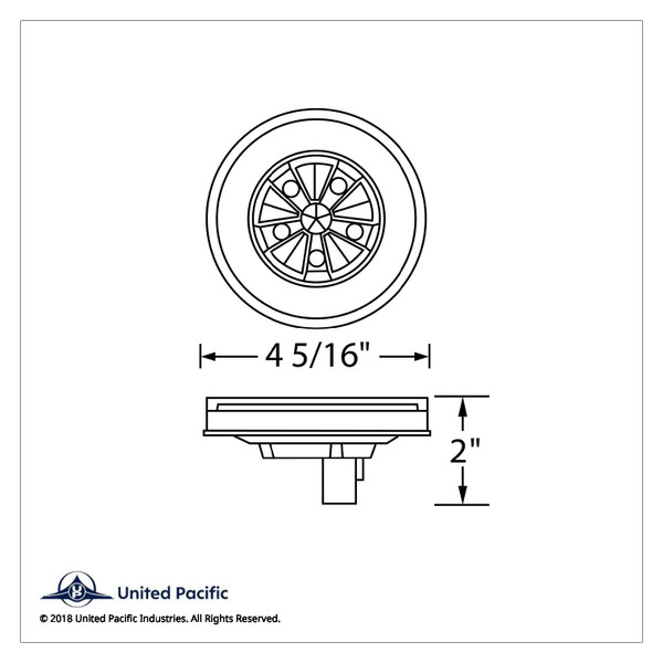 18 LED 4" GloLight Bar (Turn Signal) - Amber LED/Amber Lens (Bulk)