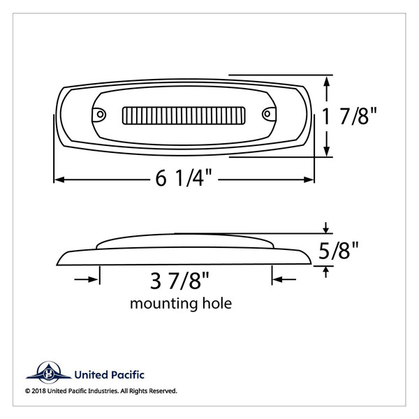 16 LED Rectangular GloLight With Bezel (Clearance/Marker) - Amber LED/Amber Lens (Bulk)