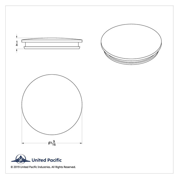 Round Map Light Lens For 2006+ Peterbilt - Purple