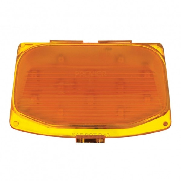 12 LED Harley Front Fender Tip Light - Amber LED/Amber Lens