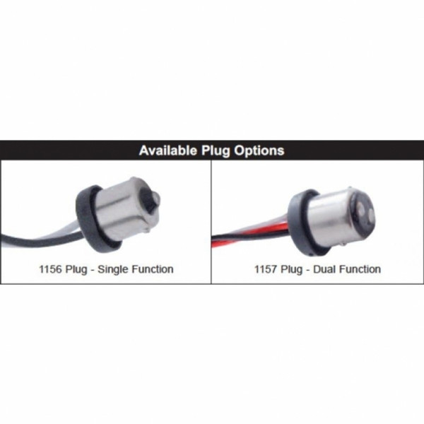 21 LED 3-1/4" Harley Signal Light With 1156 Plug - Red LED/Red Lens