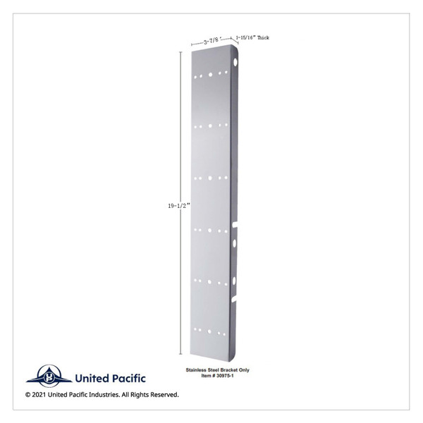 SS Front Air Cleaner Bracket With 8X 17 Amber LED Dual Func. Watermelon Lights & Visors For Peterbilt-Amber Lens