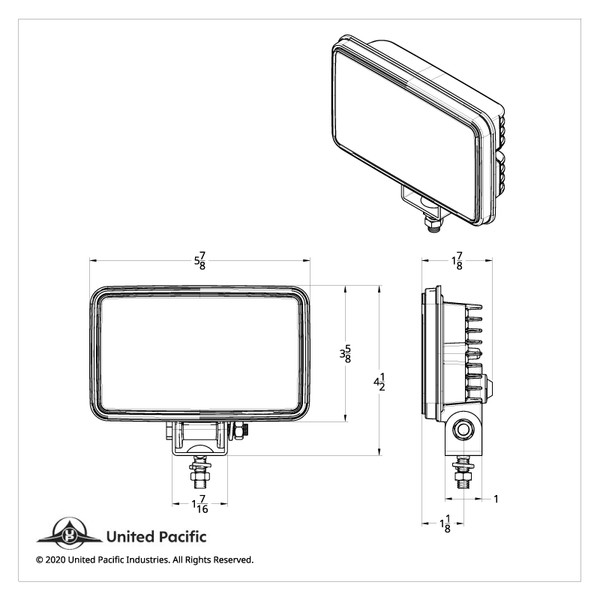 6 High Power 5 Watt LED Work Light