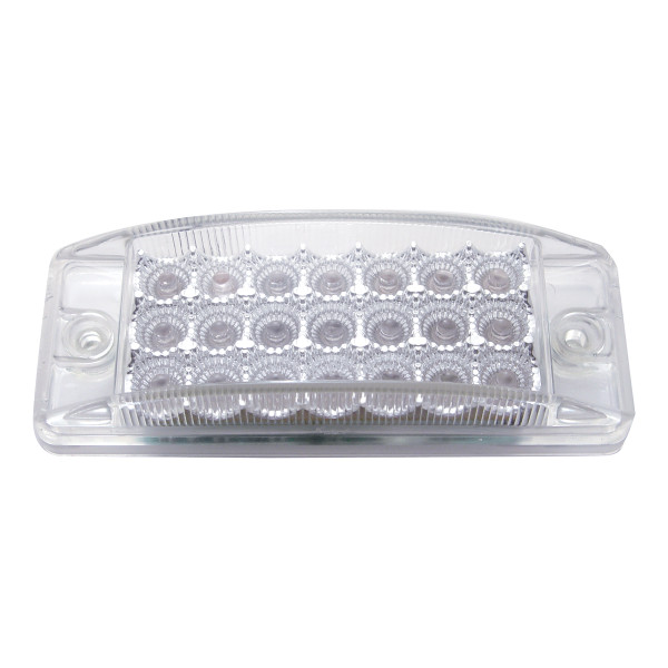 21 LED Rectangular Light (Clearance/Marker) - Amber LED/Clear Lens