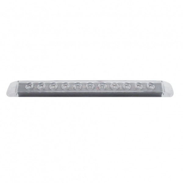 11 LED 17" Light Bar Only (Stop, Turn & Tail) - Red LED/Clear Lens (Bulk)