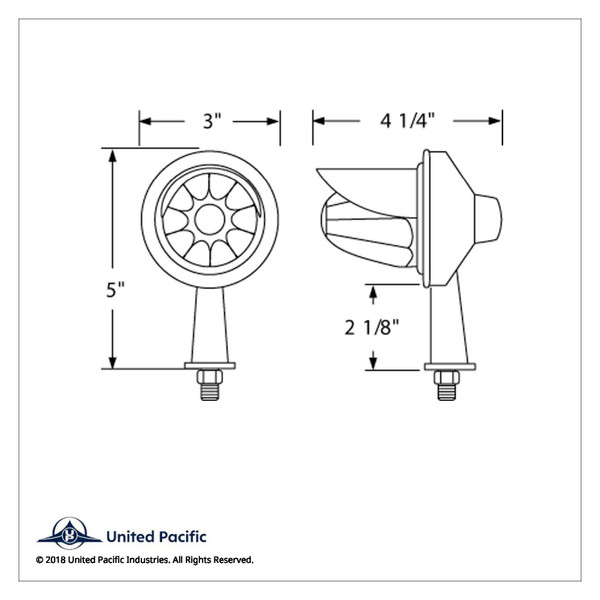 11 LED 2-1/8" Arm Watermelon Honda Light Kit With Visor - Amber LED/Clear Lens