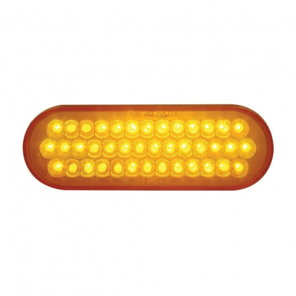 40 LED Oval Turn Signal Light - Amber LED/Amber Lens (Bulk)
