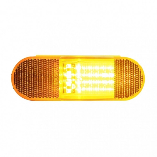 28 LED Mid-Trailer Turn Signal Light - Amber LED/Amber Lens (Bulk)