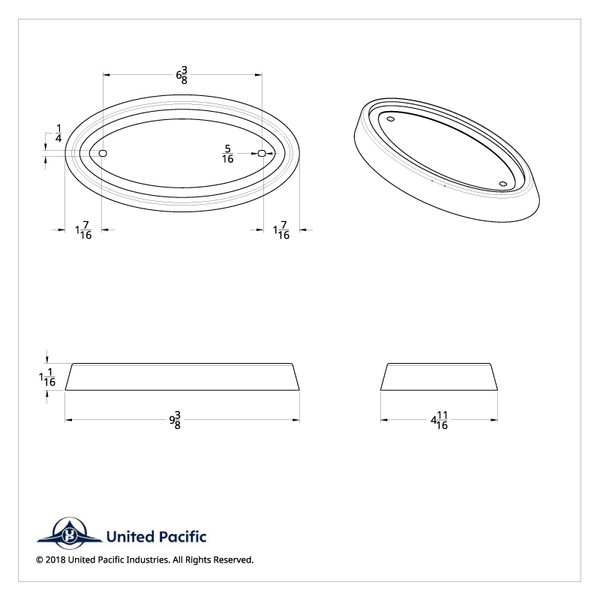 Large Peterbilt Emblem Lens - Amber