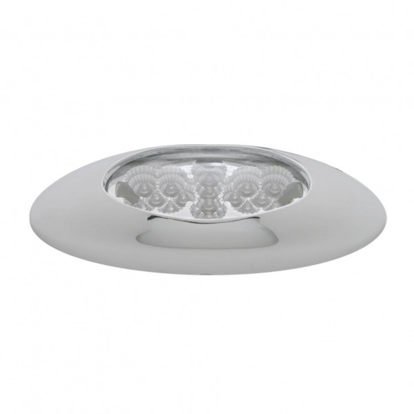 16 LED "Phantom I" Reflector Light (Clearance/Marker) - Amber LED/Clear Lens