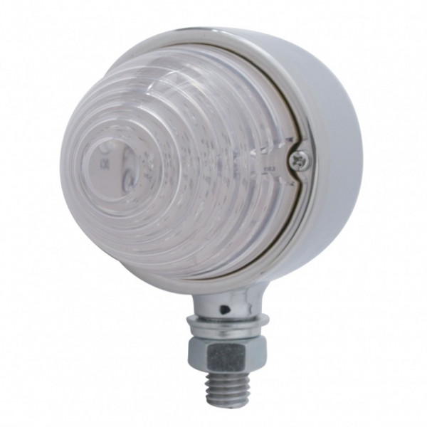 17 LED Beehive Single Face Light - Red LED/Clear Lens