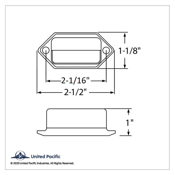 2 White LED Chrome License Plate Light/Utility Light - Competition Series