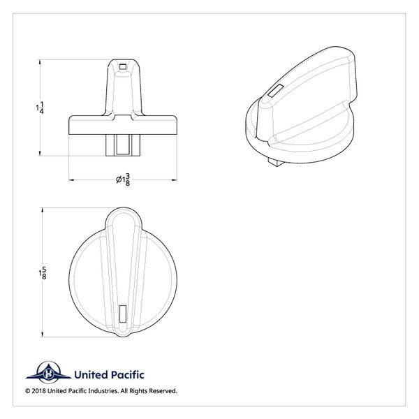A/C & Heater Dial Knob For International