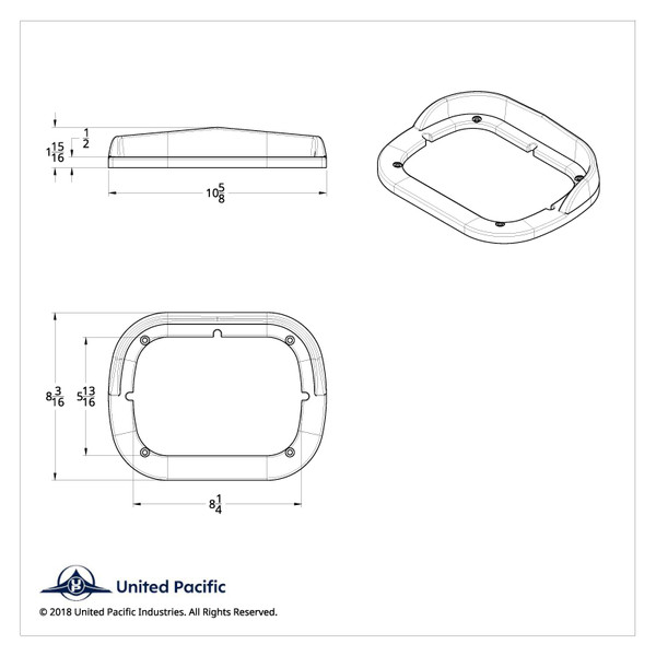 Single Headlight Bezel