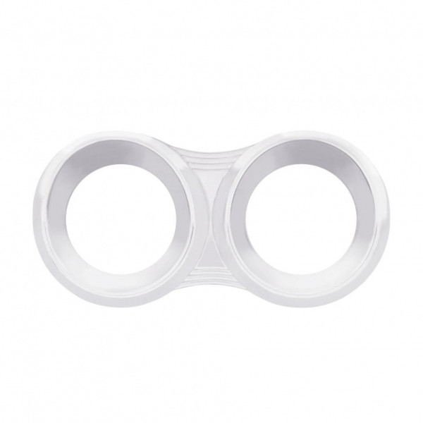 2 Gauge Cluster Cover With Visor For Peterbilt (2005 & Older)- Horizontal