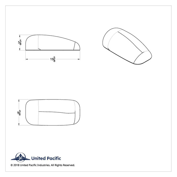 Chrome Mirror Cover For Peterbilt 387 (1999-2010), 587 (2011-2019), & T700 (2011-2014) - Driver