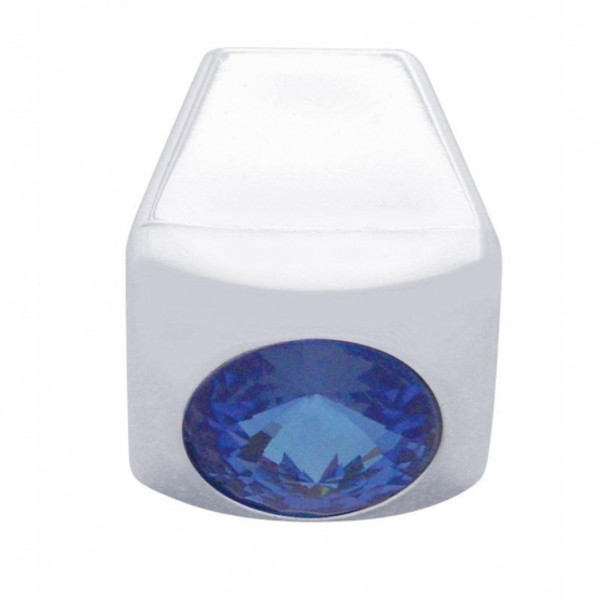 A/C Slider Control Knob With Blue Crystal For Freightliner (Card of 3)