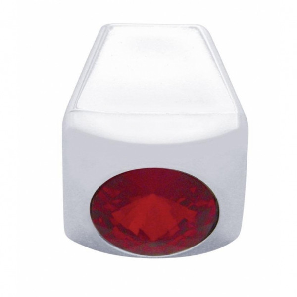 A/C Slider Control Knob With Red Crystal For Freightliner (Card of 3)