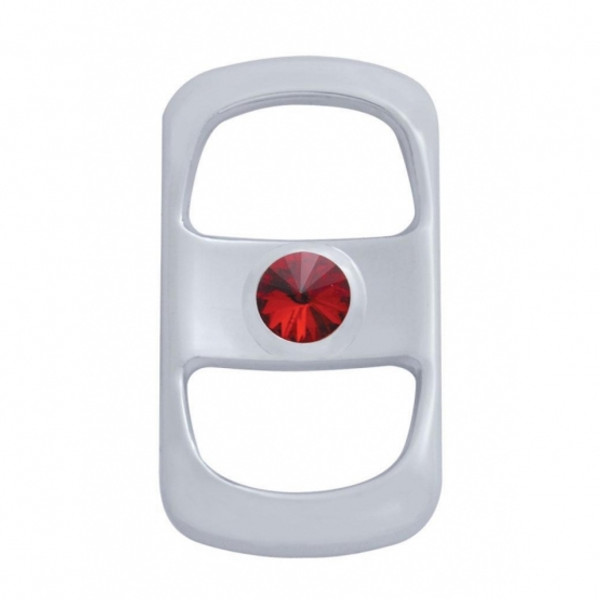 Rocker Switch Cover With Red Crystal For Freightliner (3 Pack)