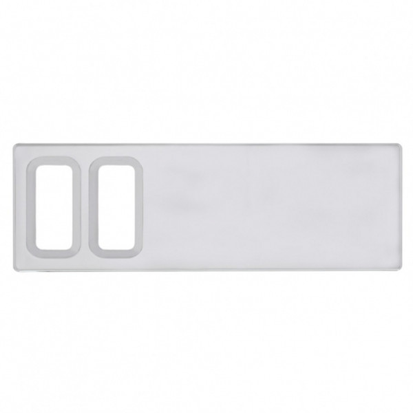 Chrome Plastic Dash Switch Panel Cover For International - 2 Openings