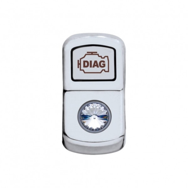 "Diagnostic" Rocker Switch Cover With Clear Crystal