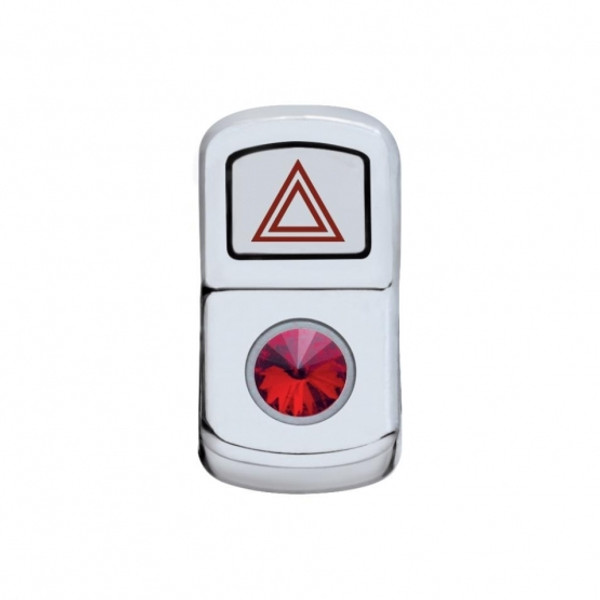 "Hazard" Rocker Switch Cover With Red Diamond