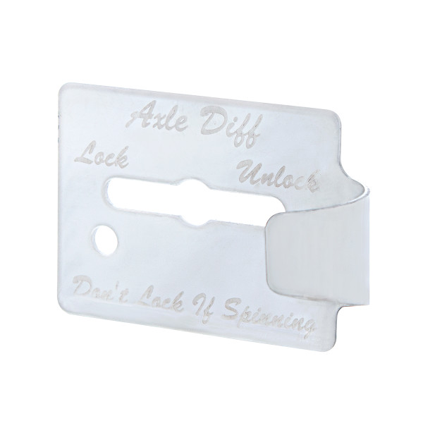 Stainless Steel Switch Guard Plate For Peterbilt 359 - Axle Differential