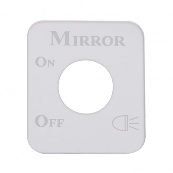 Kenworth Stainless Switch Plate - Mirror Light