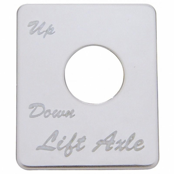 Peterbilt Stainless Switch Plate - Lift Axle (Up/Down)