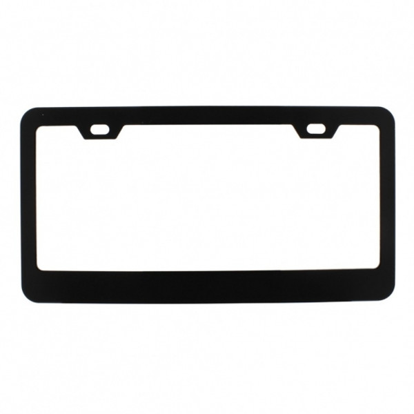 Black Wide Bottom 2 Hole License Plate Frame