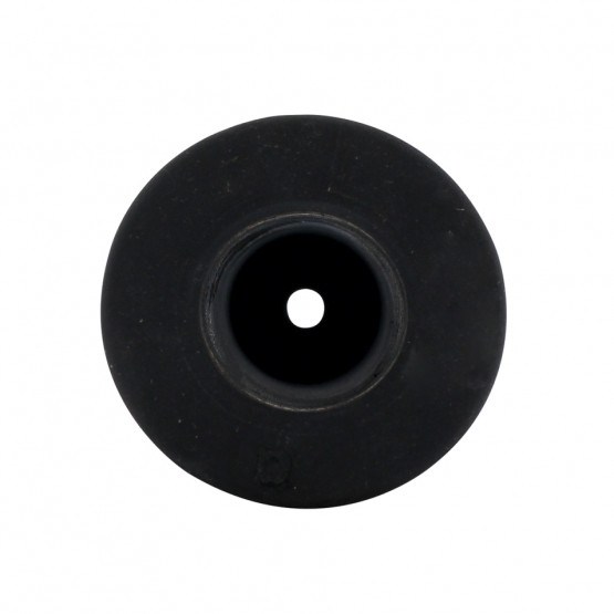 Black Motorcycle Rubber Grip Set - 1" or 1-1/8" (25/28mm) (Bulk) (Pair)