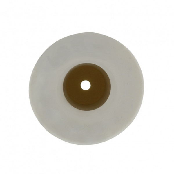 White Motorcycle Rubber Grip Set - 7/8" or 1" (22/25mm) (Bulk) (Pair)