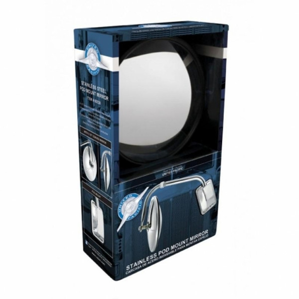 Stainless Pod Mount Mirror