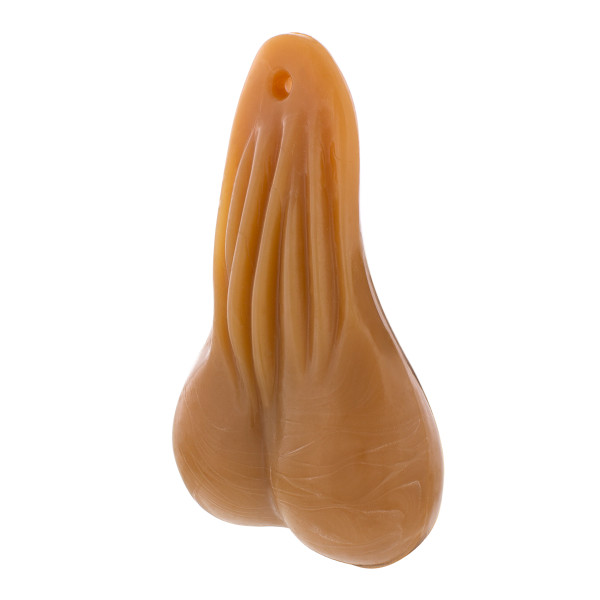 8-1/4" Tall Large Low-Hanging Rubber Balls - Tan