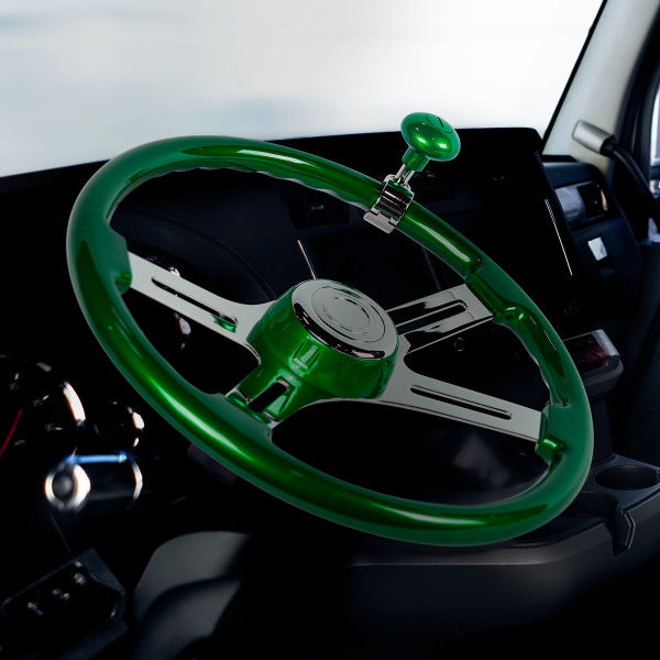 Heavy Duty Steering Wheel Spinner - Emerald Green